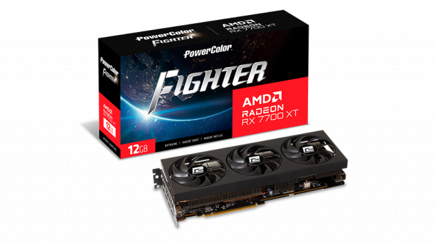 Видео карта POWERCOLOR RX 7700 XT Fighter 12GB GDDR6 