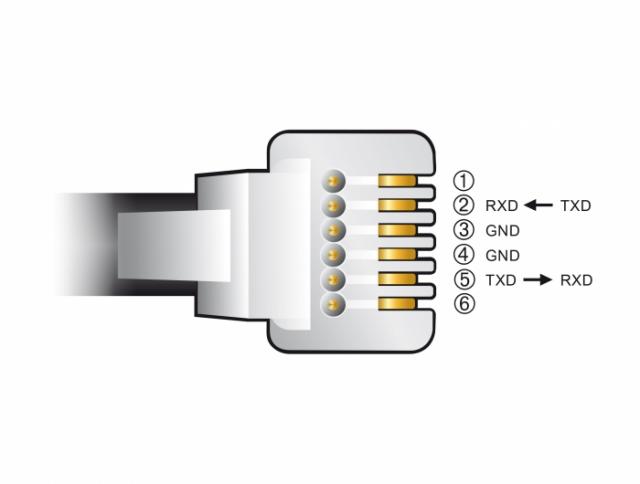 Delock USB-A male - RJ12 (RS232) for Skywatcher Telescopes, 2m 
