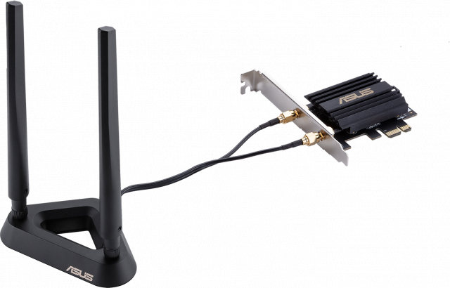 ASUS PCE-AX58BT, AX3000 Dual Band PCI-E Adapter, WiFi 6 (802.11ax) 