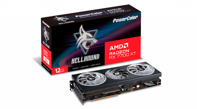 Видео карта POWERCOLOR RX 7700 XT Hellhound 12GB GDDR6 