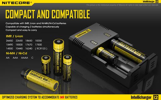 Зарядно у-во NITECORE i2, Universal Charger, LiIon & NIMH, 18650, CR123, AA, AAA, C, D 