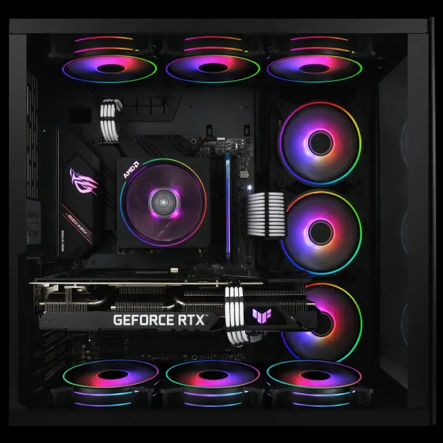 Fans EZDIY-FAB Moonlight Black RGB PWM 120mm - 5 Pack 