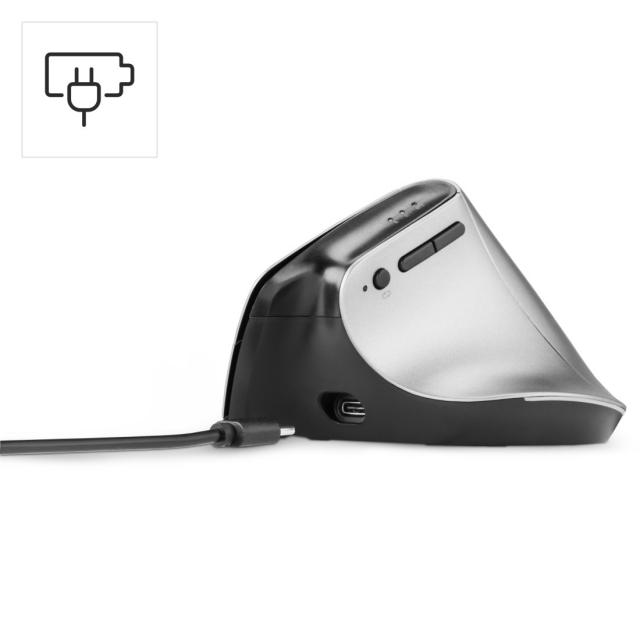 Hama "EMW-700" Ergonomic Vertical Mouse, Rechargeable, 182691 