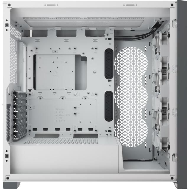 Case Corsair iCUE 5000X RGB Mid Tower, Tempered Glass, White 