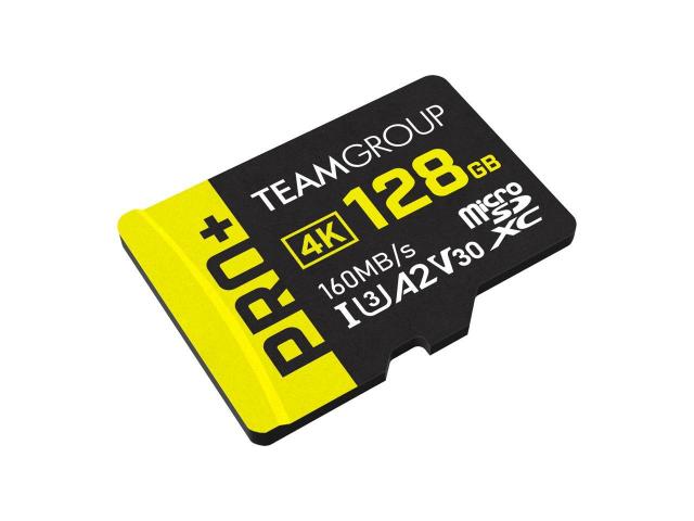 Memory card Team Group PRO Plus microSDXC 128GB, UHS-I U3, A2, V30 + SD Adapter 