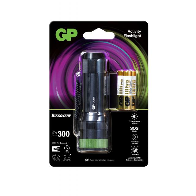 Torch  GP BATTERIES  Discovery  LED C32  300 lumens