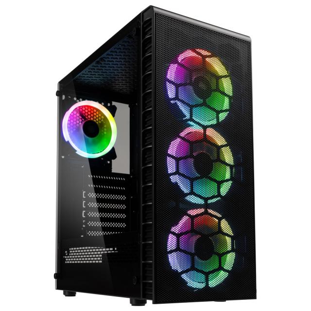 Case Kolink Observatory Lite Mesh RGB Mid-Tower, Black 