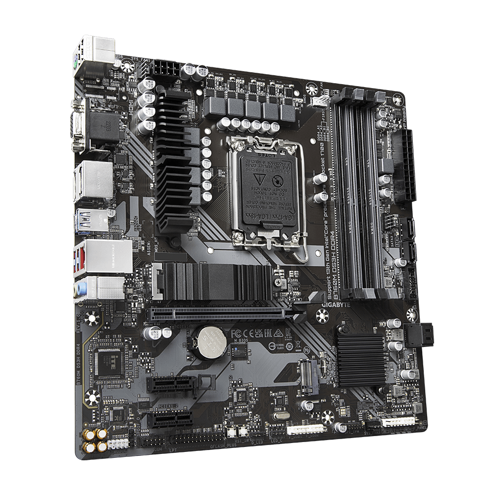 Дънна платка GIGABYTE B760M DS3H, socket 1700, ATX
