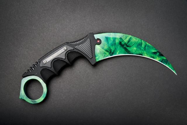 Knife Fadecase Karambit Elite - Emerald