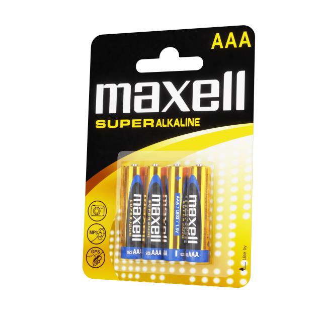 MAXELL Super Alkaline Battery LR03 XL / 4 pcs. pack / 1.5V MAXELL 