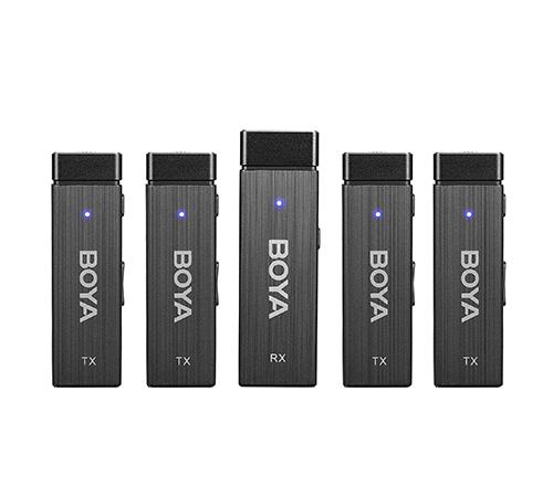 BOYA BY-W4 Ultracompact 2.4GHz Four-Channel Wireless Microphone System 