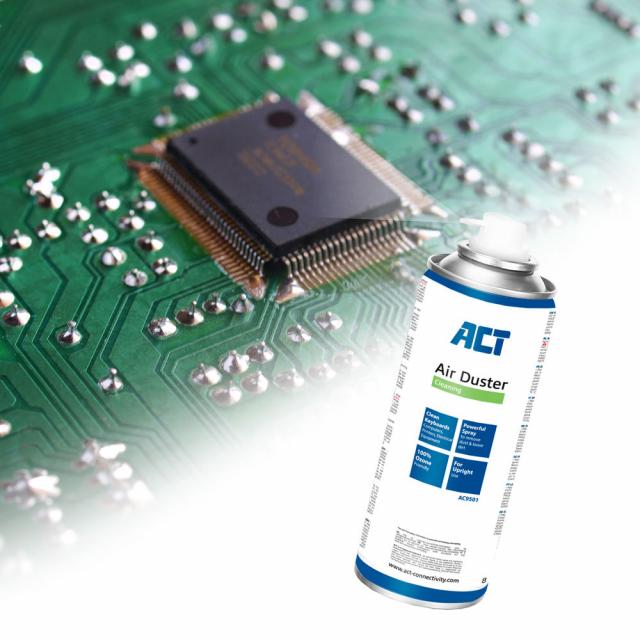 Спрей с въздух ACT AC9501, За клавиатури, LCD, TV монитори, 400 мл. 