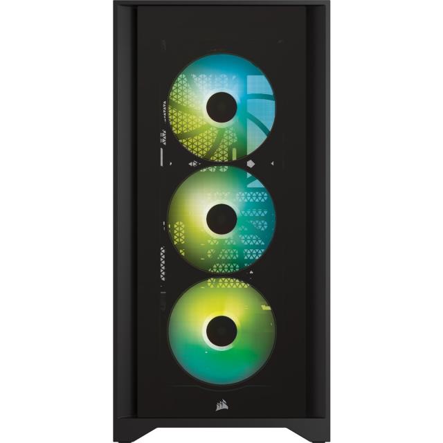 Case Corsair iCUE 4000X RGB Mid Tower, Tempered Glass, Black 