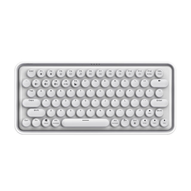 Безжична механична клавиатура RAPOO Ralemo Pre 5, Multi-mode, Бял