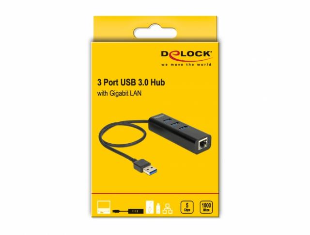 USB Hub, 4 ports, DELOCK-62653 