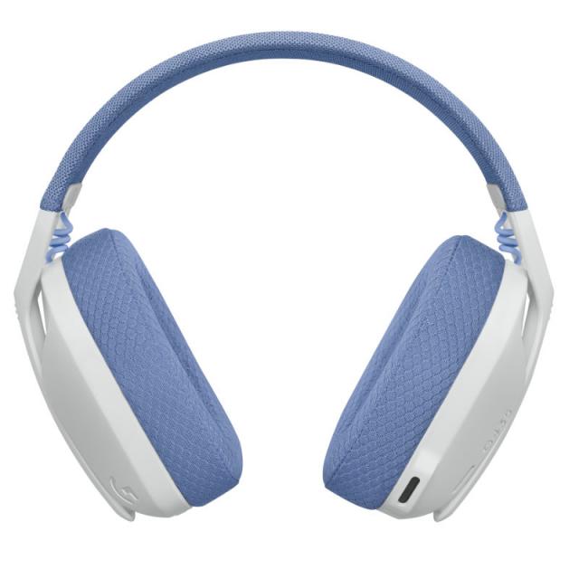 Геймърски безжични слушалки Logitech G435 Lightspeed Wireless, Микрофон, Бял 