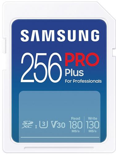 Memory card Samsung PRO Plus SD Card (2023), 256GB, USB reader, White 