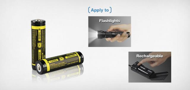 Rechargeable Battery LiIon  AA R6  3,7V 800mAh  XTAR 
