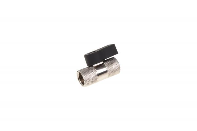 Alphacool 2-way ball valve G1/4 - Chrome 
