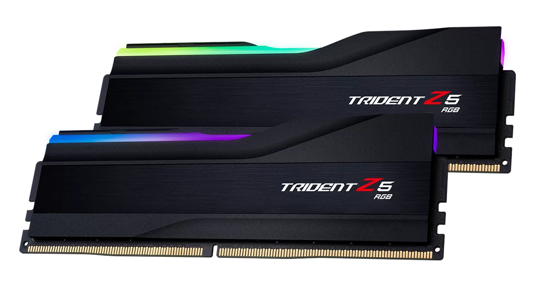 Памет G.SKILL Trident Z5 RGB Black 32GB(2x16GB) DDR5 6400MHz F5-6400J3239G16GX2-TZ5RK