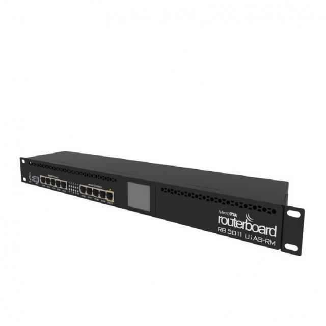 Router MikroTik RB3011UiAS-RM, CPU 1.4GHz, 1GB, 8x10/100/1000 1xSFP, USB 3.0