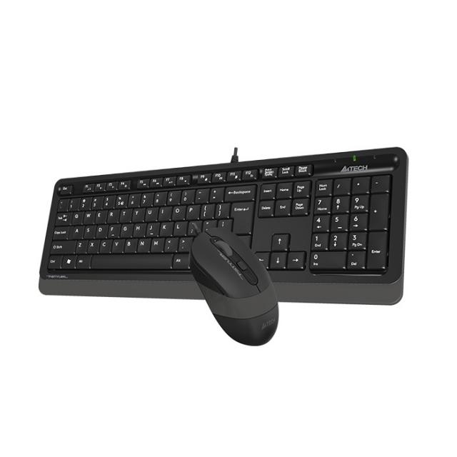 Комплект клавиатура и мишка A4TECH Fstyler  F1010, Сив 
