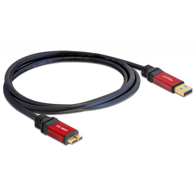 Delock Cable USB 3.0 Type-A male > USB 3.0 Type Micro-B male 2 m Premium