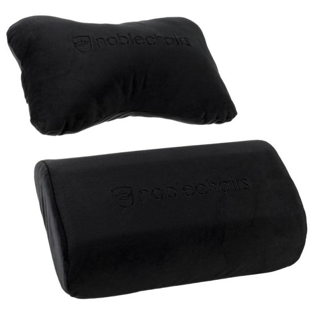 Комплект възглавници Noblechairs, За геймърски стол EPIC/ICON/HERO, Черен 