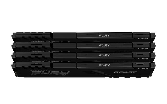 Memory Kingston FURY Beast 128GB(4x32GB) DDR4 3600MHz CL18 