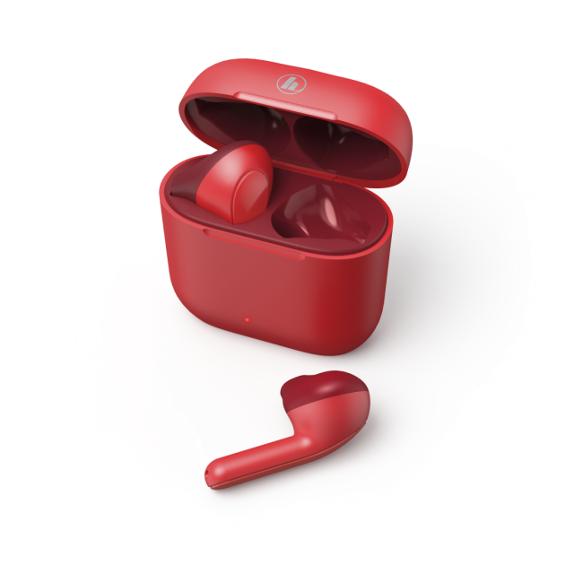 Hama "Freedom Light" Bluetooth® Headphones,True Wireless,Earbuds,Voice Ctrl.,red 