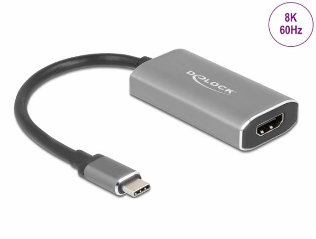Delock USB Type-C™ Adapter to HDMI (DP Alt Mode) 8K with HDR function 