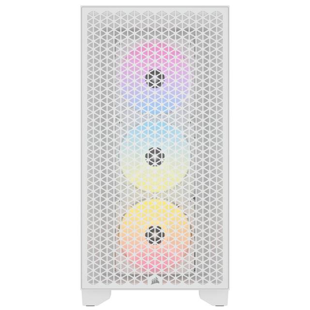Case Corsair 3000D RGB Airflow Mid Tower, White 