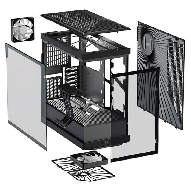 Case HYTE Y40 Tempered Glass, Mid-Tower, Black 