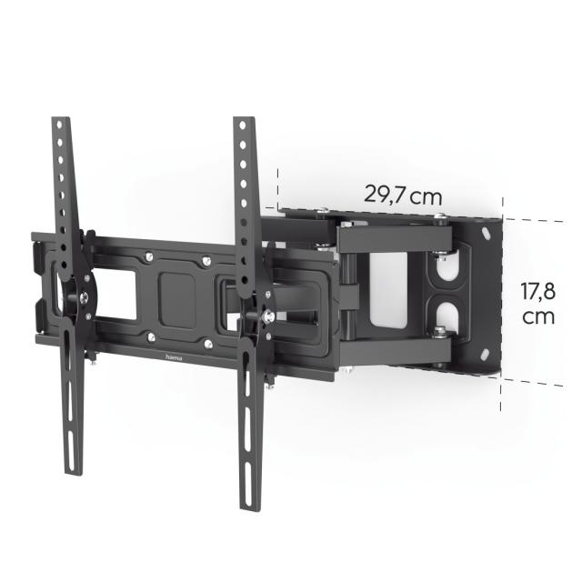 Hama TV Wall Bracket, Swivel, Tilt, Pull-out, 165 cm (65"), 220830 