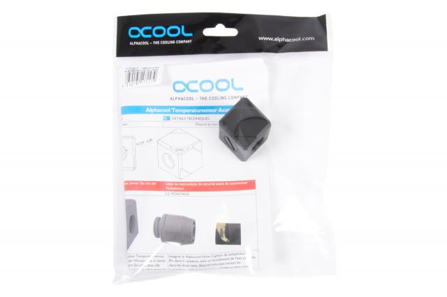 Alphacool Eiszapfen connection terminal 5-way G1/4 IT - Black Acetal 