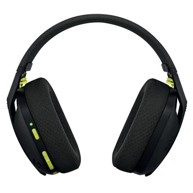 Геймърски безжични слушалки Logitech G435 Lightspeed Wireless, Микрофон, Черни 
