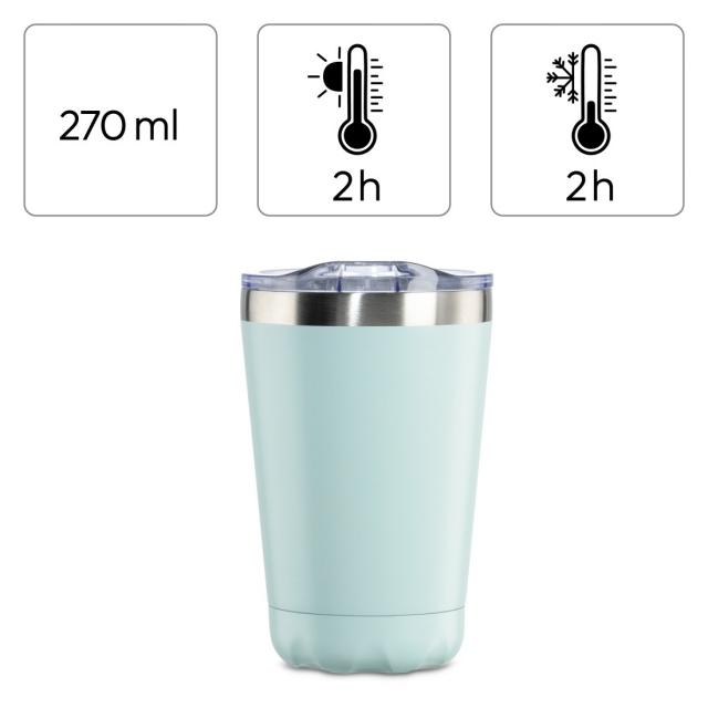 Термо чаша Xavax To Go, 270 ml, Двойна изолация,пастелно синьо 