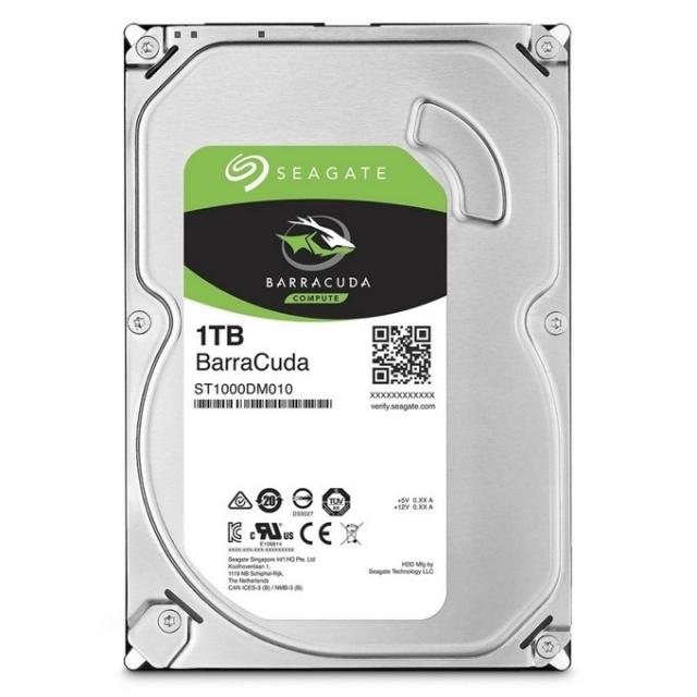 Хард диск SEAGATE BarraCuda, 1TB, 256MB, 7200 rpm,  SATA 3, ST1000DM014 
