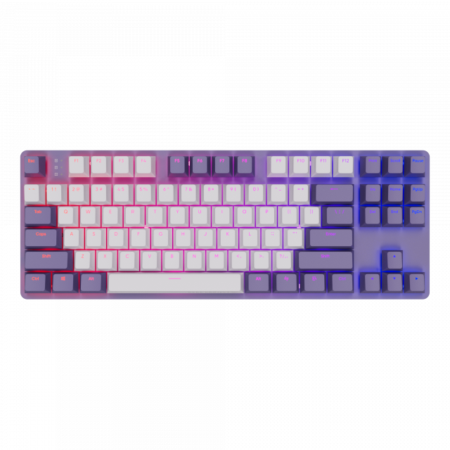 Mechanical Keyboard Dark Project KD87A Violet - G3MS Sapphire Switches, RGB, PBT Keycaps 
