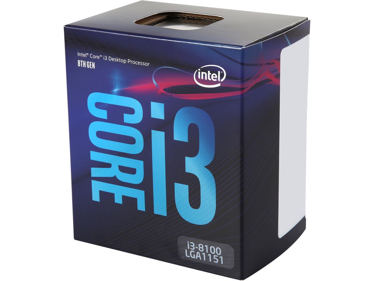 Процесор Intel Coffee Lake Core i3-8100 3.60GHz, 6MB, 65W LGA1151 (300 Series)