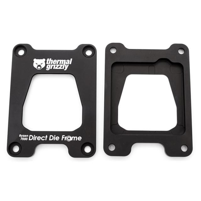 Монтажна рамка Thermal Grizzly Ryzen 7000 Direct Die Frame, Алуминий, Черен 