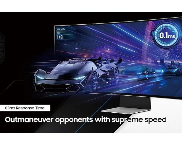 Монитор Samsung Odyssey OLED G8 G85SB 34" CURVED 1800R, 175 Hz, 0.1ms GTG, 3440x1440, 2xUSB-C, Mini DP, Micro HDMI, Speakers, Silver 