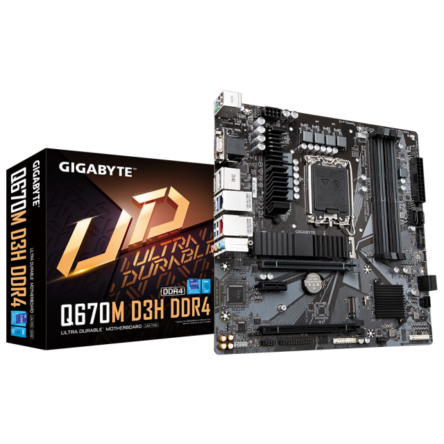 Дънна платка GIGABYTE Q670M D3H socket 1700 