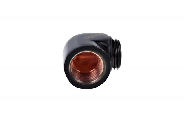 Alphacool HF L-connector G1/4 outer thread to G1/4 inner thread, deep black 