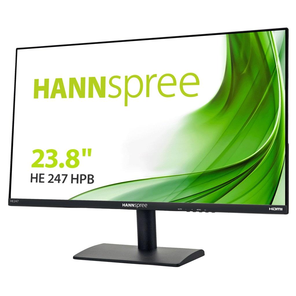 Монитор HANNSPREE HE247HPB, TFT, 23.8 inch, Wide, Full HD, D-Sub, HDMI, Черен