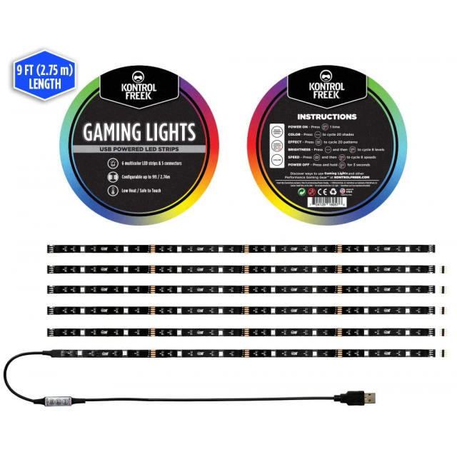 RGB Strip KontrolFreek Gaming Lights Kit, USB (2.74m)