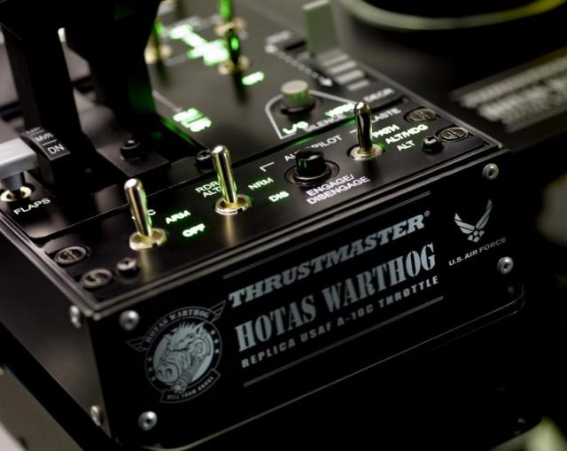 Джойстик и контролен панел,  авиосимулатор Thrustmaster HOTAS Warthog  за PC, Черен 