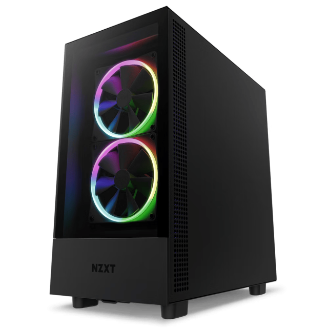 Case NZXT H5 Flow Matte Black, Tempered Glass, Mid-Tower 