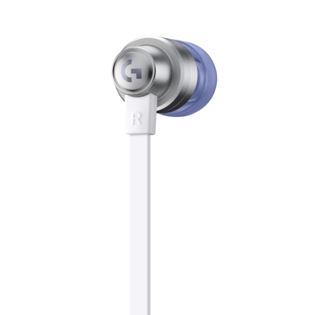 Gaming Earphone Logitech G333 In-ear, 3.5 mm + USB-C adapter, White 