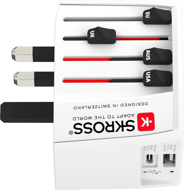 World Adapter SKROSS MUV USB-A, USB-C, 1.302962 